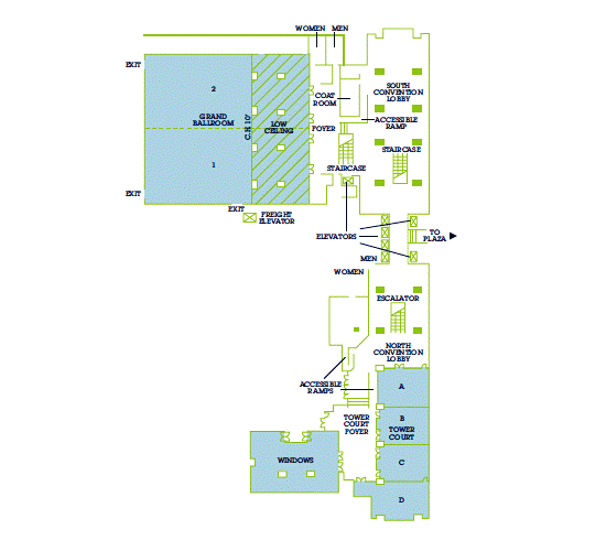 tower building second level floor plan